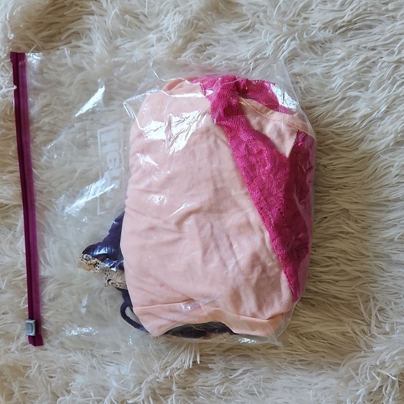 🩷💜FREDERICKS OF HOLLYWOOD LACE SLEEP PAJAMA ROMPER BUNDLE 💜🩷 - Picture 10 of 10